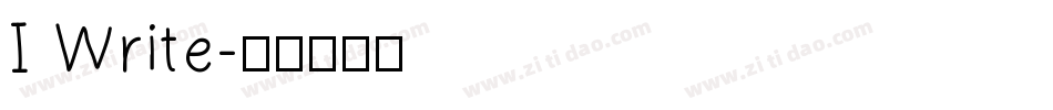I Write字体转换